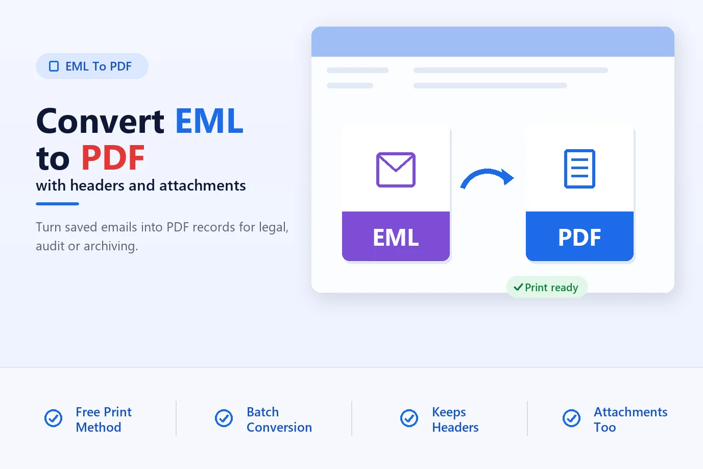 How to Convert EML to PDF with Attachments