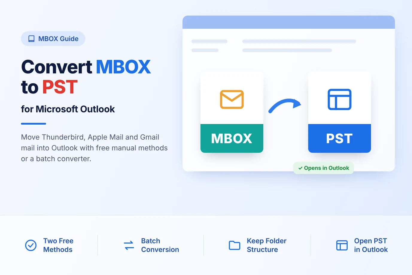 Convert MBOX to PST for Microsoft Outlook