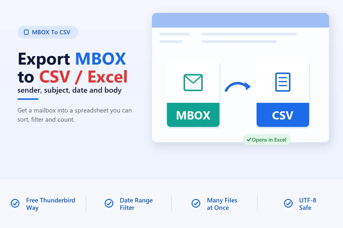 How to Export MBOX Emails to CSV