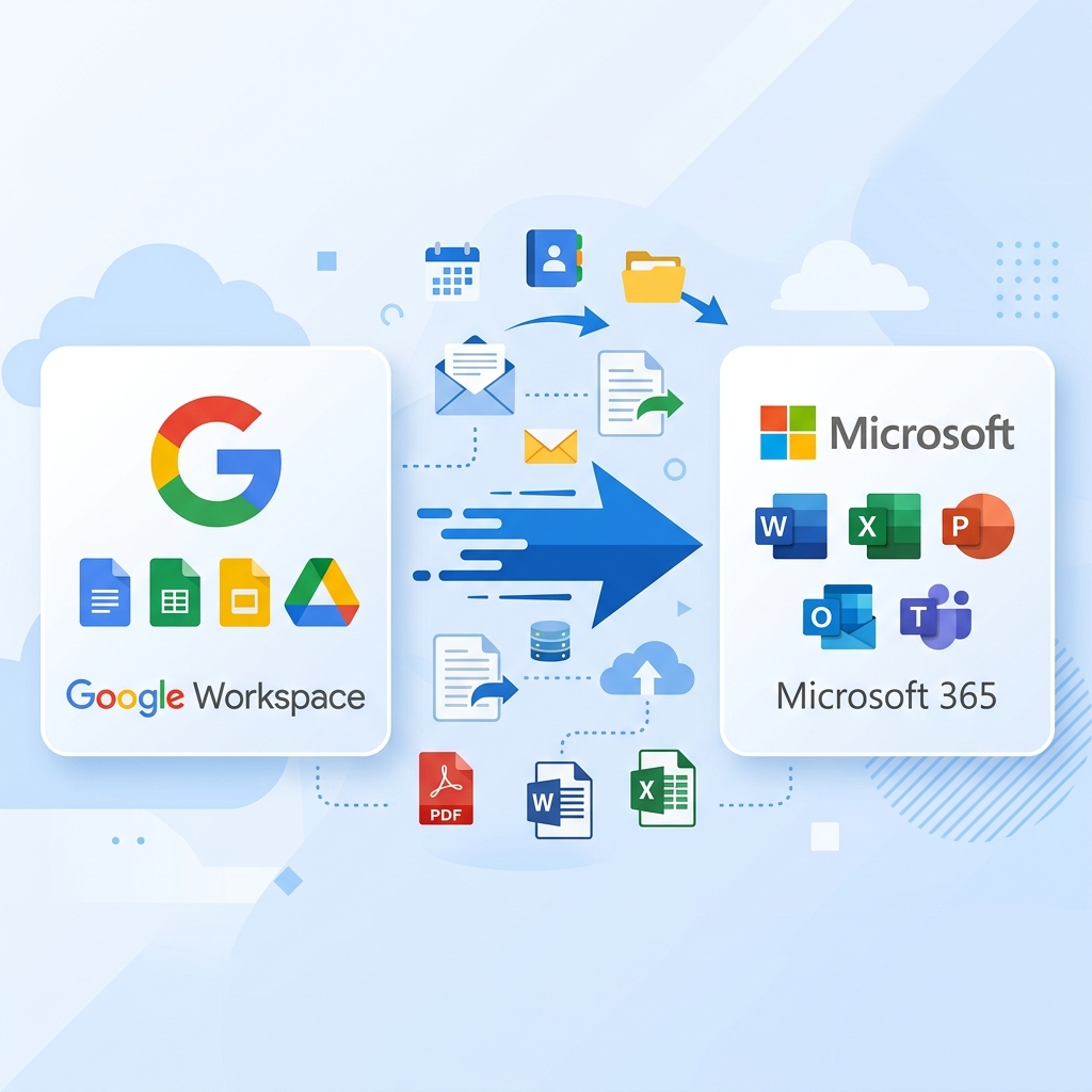 Migrate Google Workspace to Microsoft 365 - Complete migration guide 2026